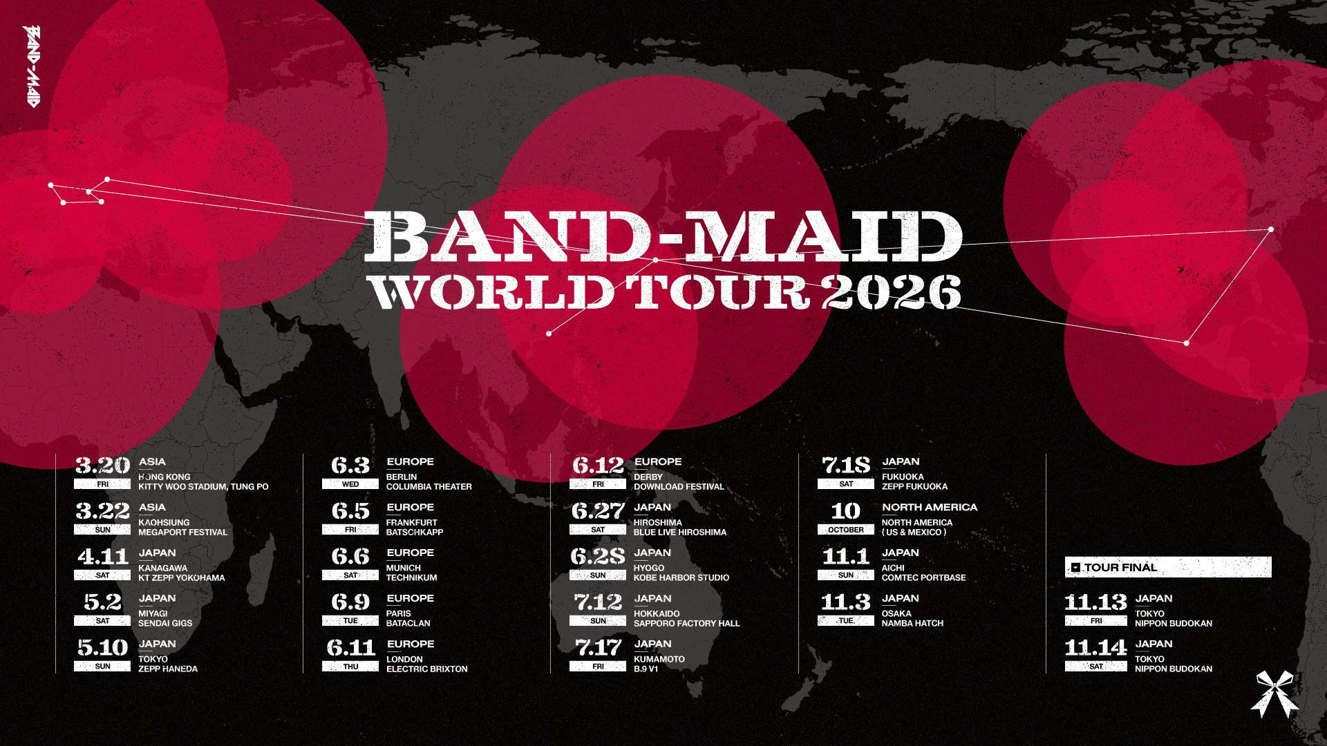 Band Maid World Tour 2026