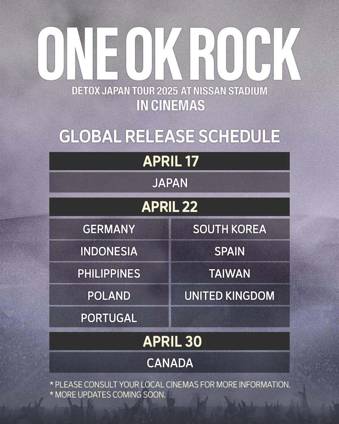 One Ok Rock Detox in Cinemas